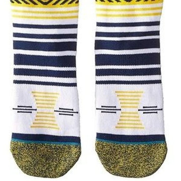 Stance Mazed UCB Cal Berkeley Socks Blue Yellow L - Picture 3 of 4